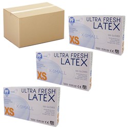 Latex Gloves - Extra Small - Powder Free x10 Bulk Buy Deal